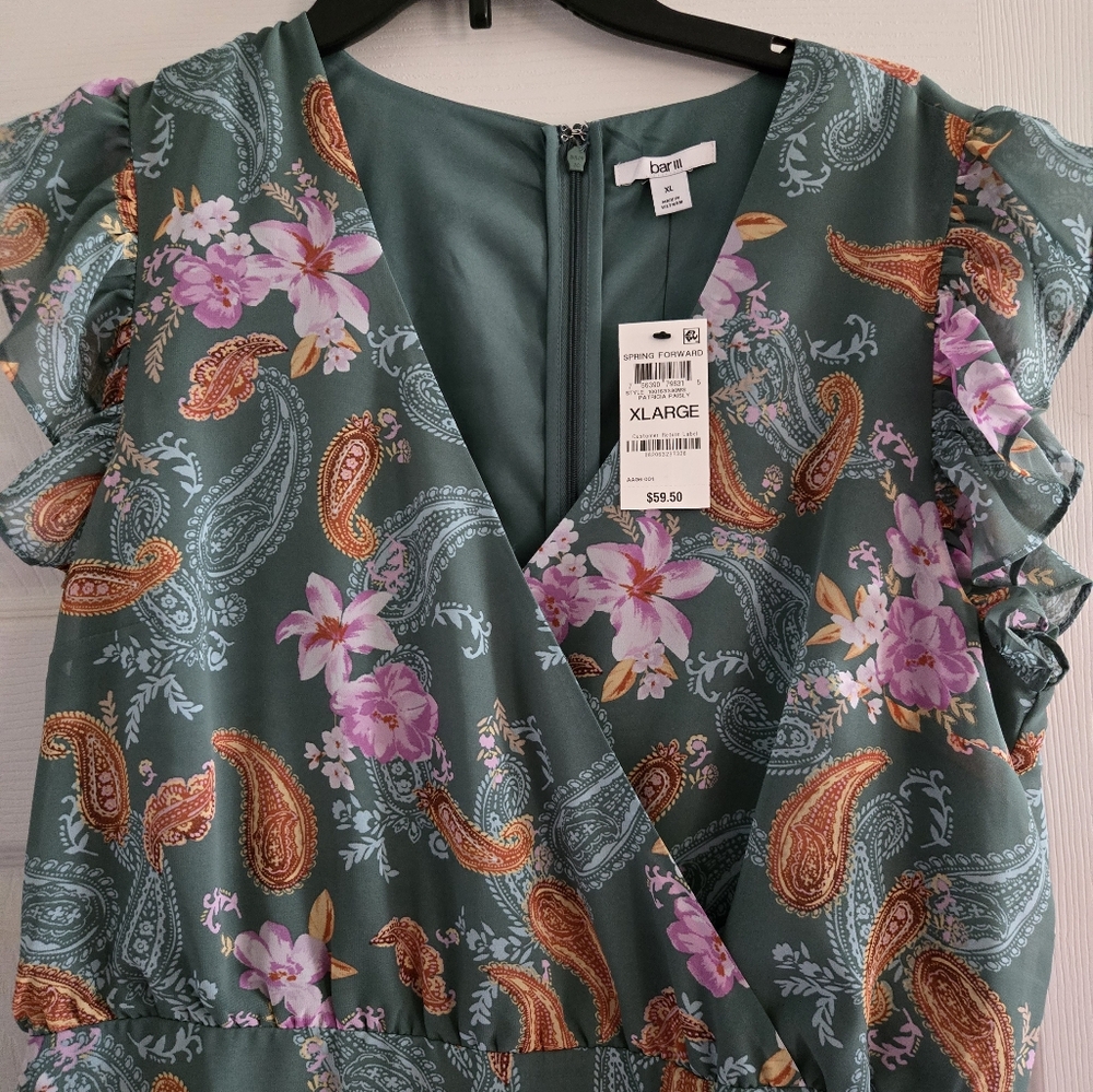 NWT Bar III Spring Fling Dress - Picture 3 of 7